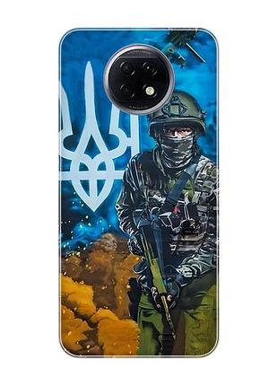 Чехол для xiaomi redmi note 9t/redmi note 9 5g :: защитник (патриотический принт 349)