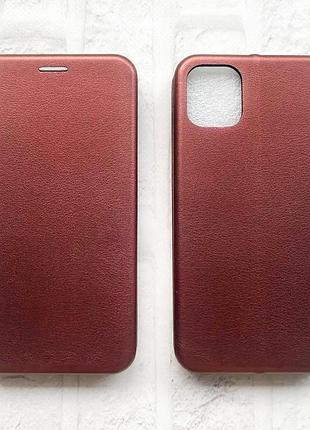 Чехол-книжка на iphone 11 бордовый