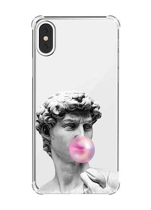 Чохол з потовщеними кутами на iphone x/xs :: скульптура (принт 352)
