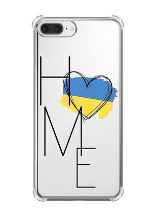 Чехол с утолщёнными углами на iphone 7 plus/8 plus :: дом украина (принт 353)