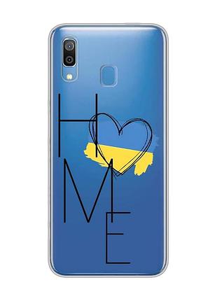 Прозорий чохол на samsung galaxy a30 (2019)/a20 (2019) дім україна (принт 353)