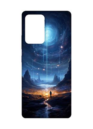 Чохол з рожевими боками на samsung galaxy a52 :: космос (принт 244)