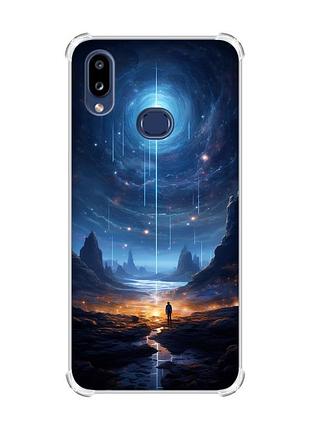 Чохол з потовщеними кутами на samsung galaxy a10s (a107) :: космос (принт 244)