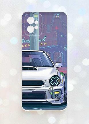 Чехол с утолщёнными углами на motorola moto g32 :: авто аниме (принт 239)