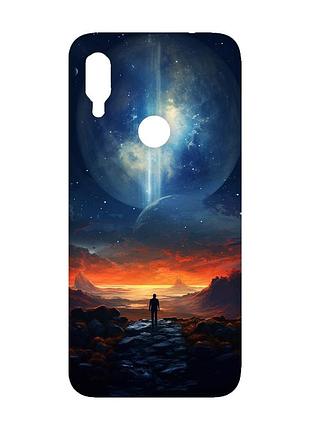 Чохол з рожевими боками на xiaomi redmi note 7/7 pro :: космос /принт 247/