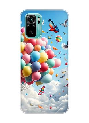 Чехол на xiaomi redmi note 10 / note 10s :: воздушные шарики (принт 365)