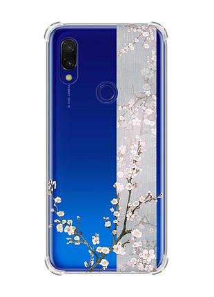 Чохол з потовщеними кутами на xiaomi redmi 7 :: квітуча сакура /принт 285/