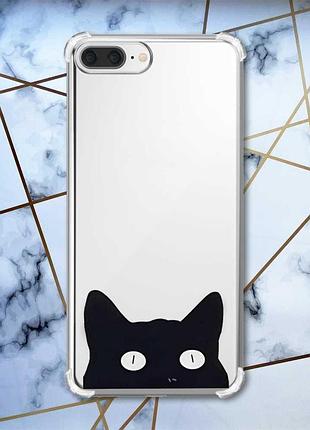 Чехол с утолщёнными углами на iphone 7 plus/8 plus :: кошечка (принт 119)