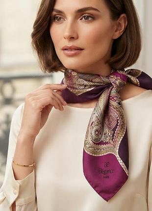 Шелковый шейный платок elegance paris