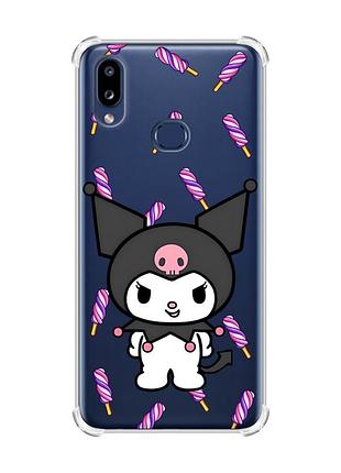 Чехол с утолщенными углами на samsung galaxy a10s (a107) куроми (принт 390)