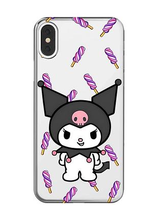 Прозрачный чехол на iphone x / xs куроми (принт 390)