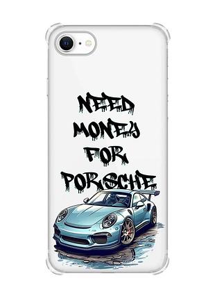 Чохол з потовщеними кутами на iphone 7 / 8 :: хочу порше (принт 385)