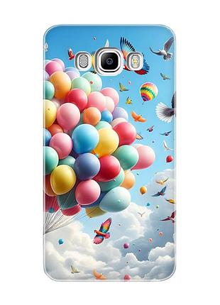 Чохол на samsung galaxy j7(2016) j710 :: повітряні кульки (принт 365)
