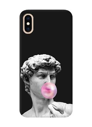 Матовий чорний чохол на iphone xs max :: скульптура (принт 352)
