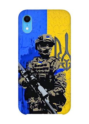 Чехол на iphone xr :: солдат (принт 350)