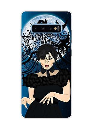 Чехол на samsung galaxy s10 plus :: танец. уенсдей (принт 212)