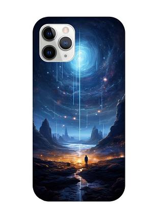 Магнитный чехол на iphone 11 pro max с поддержкой magsafe :: космос (принт 244)