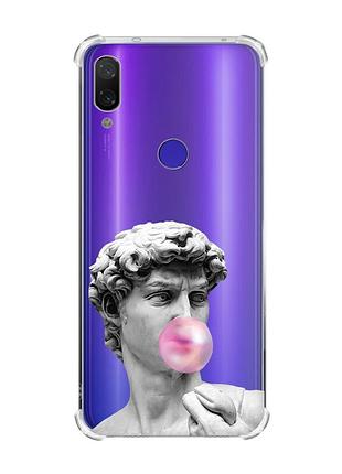 Чохол з потовщеними кутами на xiaomi redmi note 7/7 pro :: скульптура /принт 352/