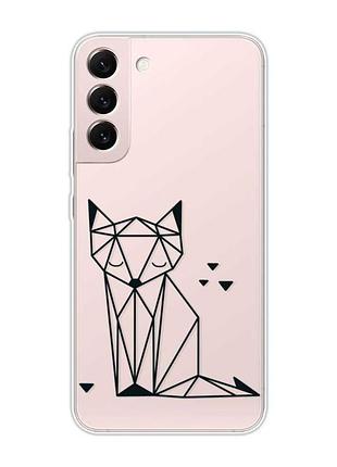 Прозорий чохол на samsung galaxy s22 :: лисиця (принт 126)