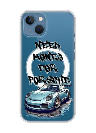 Магнітний чохол на iphone 13 (6.1) із підтримкою magsafe :: хочу порше (принт 385)