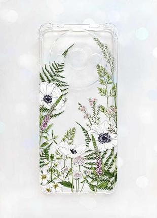 Чохол з потовщеними кутами на xiaomi redmi a3 :: квіти польові (принт 363)