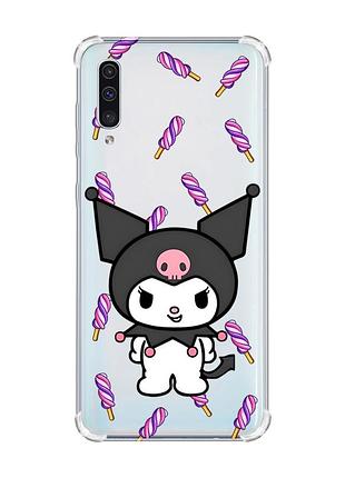 Чохол з потовщеними кутами на samsung galaxy a50 (2019) a505 куромі (принт 390)