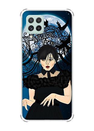 Чехол с утолщёнными углами на samsung galaxy a22 5g / a22s 5g :: танец. уэнсдей (принт 212)
