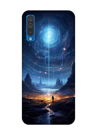 Чехол с черными боками на samsung galaxy a50 (2019) a505/a30s :: космос (принт 244)