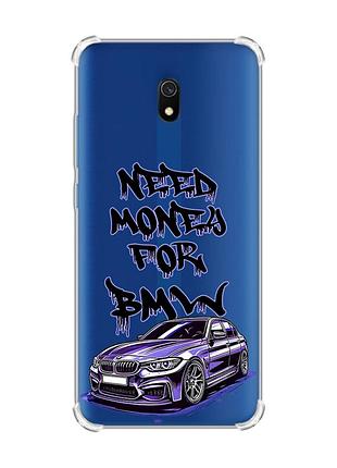 Чехол с утолщенными углами на xiaomi redmi 8a :: хочу бмв (принт 386)