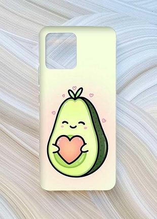 Чохол на motorola moto g72 :: кавай авокадо з сердечком (принт 310)