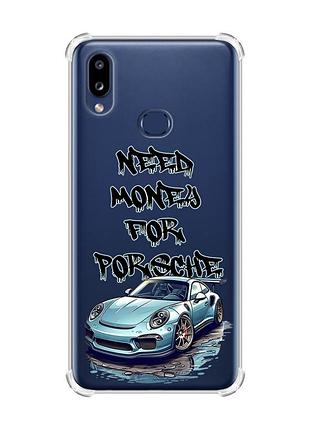 Чехол с утолщенными углами на samsung galaxy a10s (a107) :: хочу порше (принт 385)