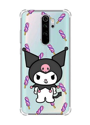 Чехол с утолщёнными углами на xiaomi redmi note 8 pro куроми (принт 390)