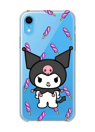 Прозрачный чехол на iphone xr куроми (принт 390)