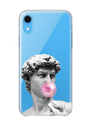 Прозорий чохол на iphone xr :: скульптура (принт 352)