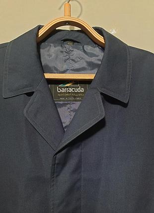 Плащ тренч  barracuda vintage trench light coat  42/107 navy blue made in korea