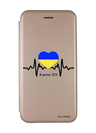 Чехол-книжка с рисунком на xiaomi redmi 7 :: золотой :: в ритме зсу /принт 70/