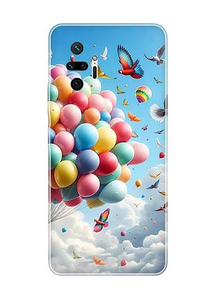 Чехол на xiaomi redmi note 10 pro / 10 pro max :: воздушные шарики (принт 365)