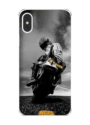 Чехол с утолщёнными углами на iphone x/xs :: мото (принт 69)