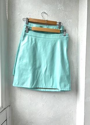 Вінілова лакова юбка спідниця розпродаж 5