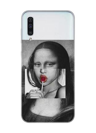 Чехол на samsung galaxy a50 (2019) a505/a30s :: современная мона лиза (принт 351)