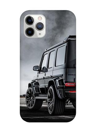 Магнитный чехол на iphone 11 pro max с поддержкой magsafe :: авто чёрное (принт 235)