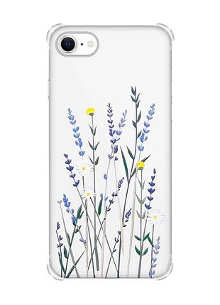 Чохол з потовщеними кутами на iphone 7/ 7s/ 8/ 8s :: польові квіти (принт 270)