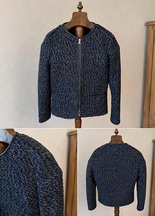 Твідовий жакет massimo dutti