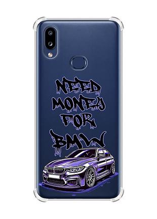 Чехол с утолщенными углами на samsung galaxy a10s (a107) :: хочу бмв (принт 386)