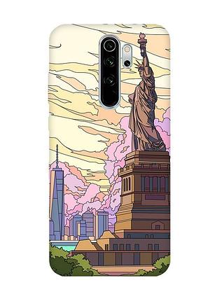 Чехол на xiaomi redmi note 8 pro :: статуя свободы (принт 331)