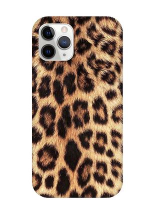 Матовый чехол на iphone 11 pro max (6,5) :: леопардовый дизайн (принт 383)
