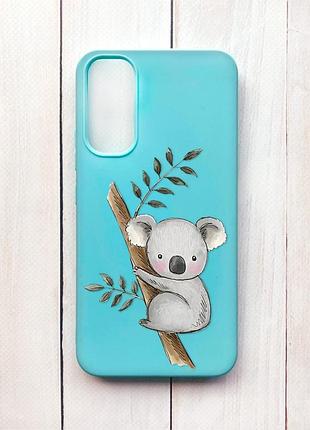 Матовий чохол на samsung a34 5g бірюзовий коала (принт 132)