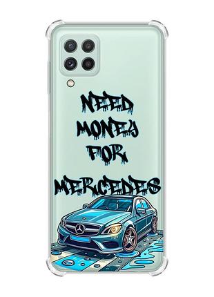 Чехол с утолщёнными углами на samsung galaxy a22 5g / a22s 5g :: хочу мерседес (принт 387)