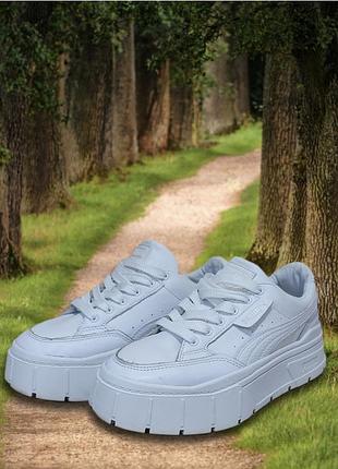 Шкіряні кросівки puma mayze stack. розмір 37.