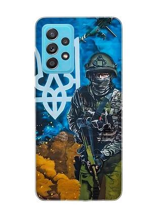 Чохол на samsung galaxy a52 :: військовий (патріотичний принт 349)